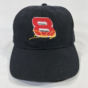 Dale Earnhardt JR #8 NASCAR Racing Hat Cap OSFM One Size Fits Most Black Cursedi